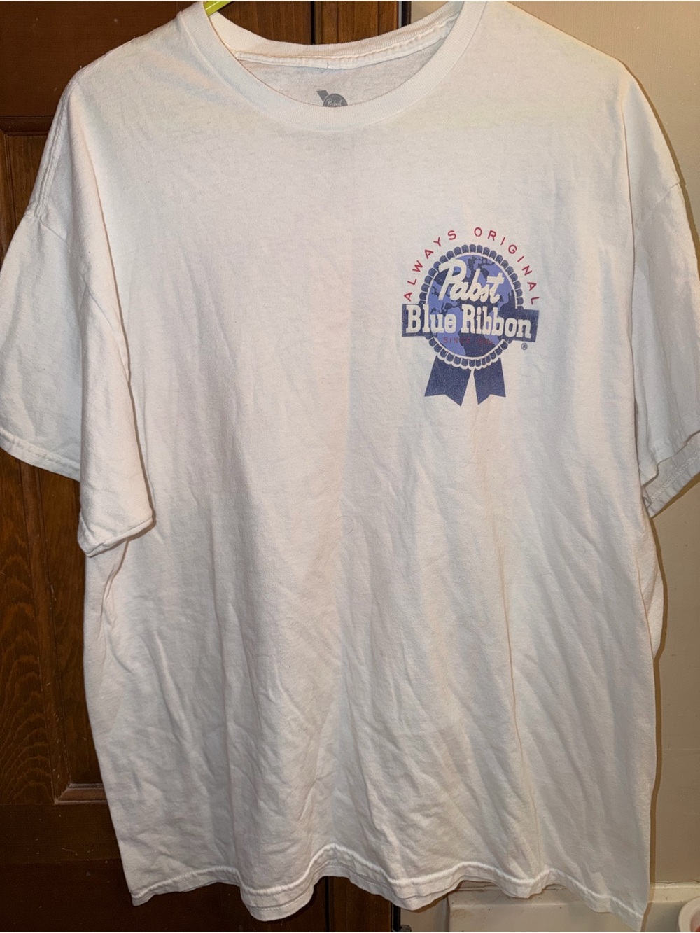 Pabst Blue Ribbon White Logo Short-Sleeve Tee